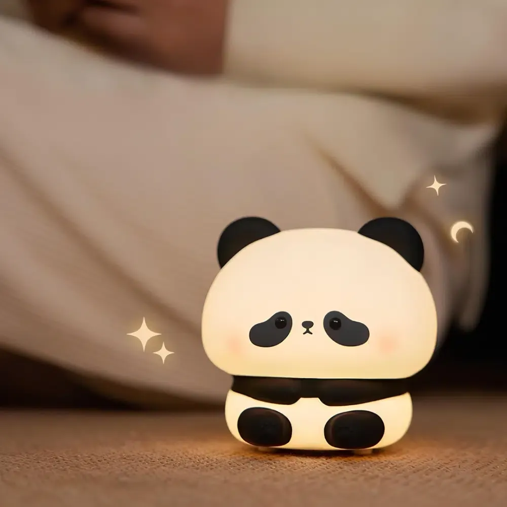 Veilleuse LED rechargeable par USB en forme de panda – Image 7