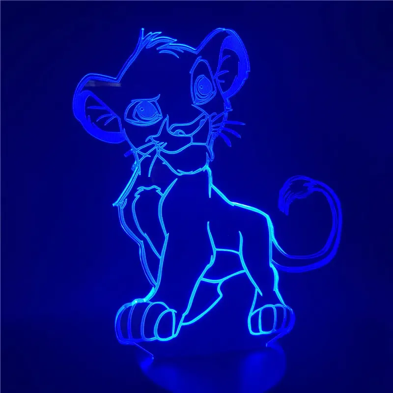 Lampe LED 3d motif dessin animé Simba – Image 5