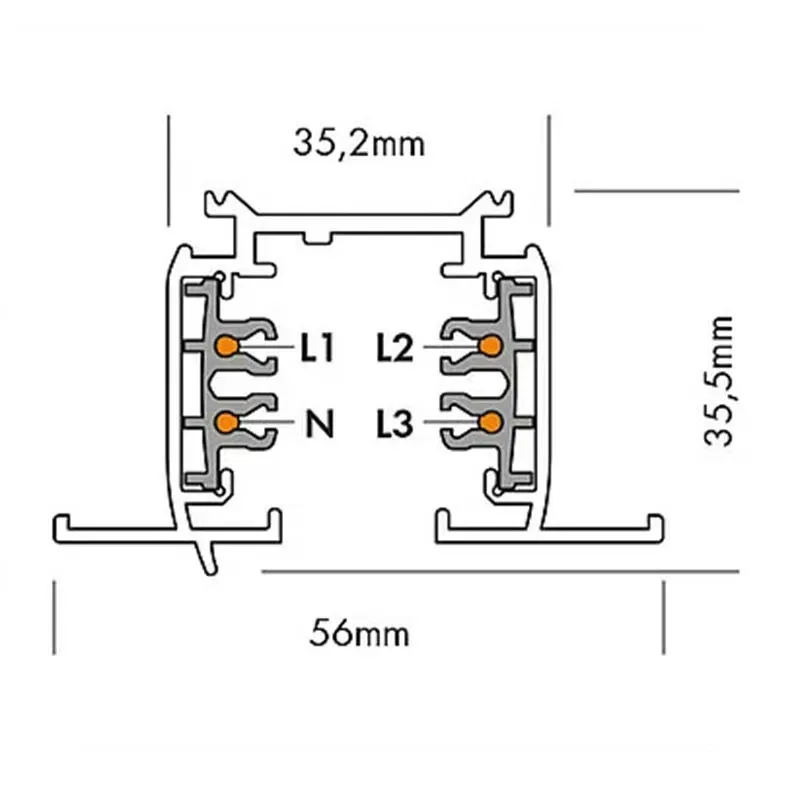 PowerGear – Rail 3 allumages encastrable – Image 3