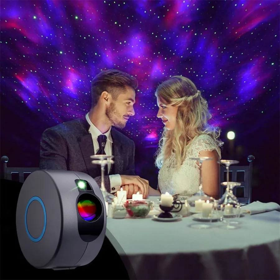 Projecteur veilleuse colorée, nuage de nébuleuse et galaxie – Image 4