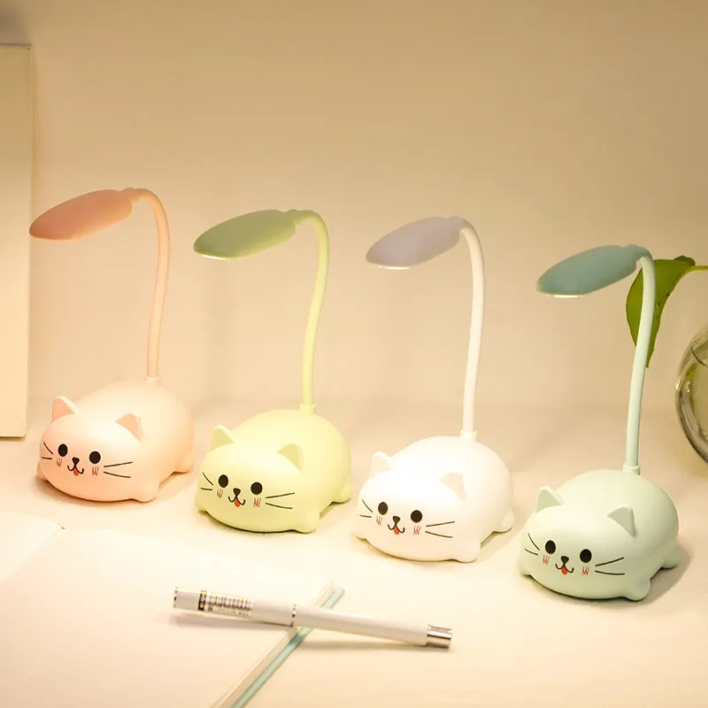 Veilleuse de Table chaton colorée