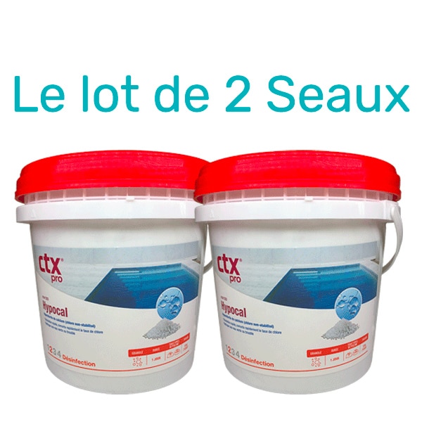 Hypochlorite de calcium – Hypocal – CTX Pro en lot de 2