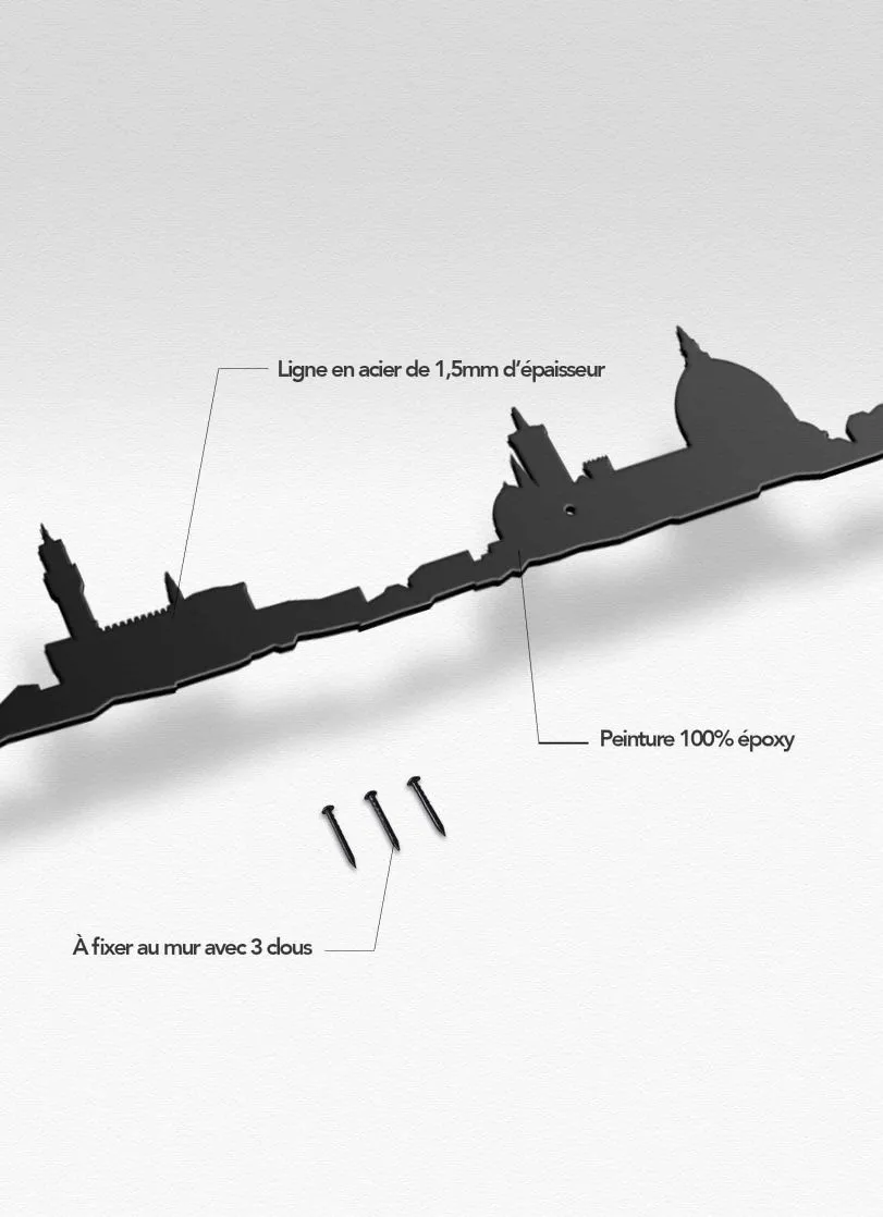 Silhouette murale The Line Florence – Image 4