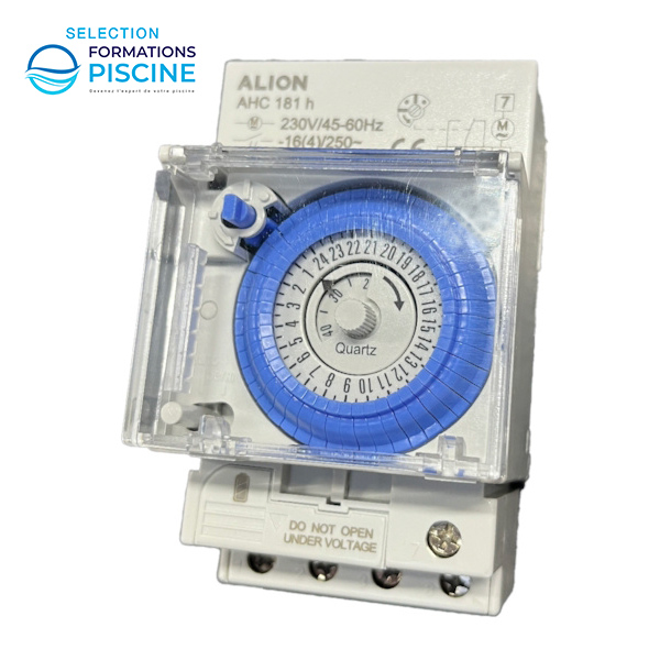 Horloge modulaire professionnelle pour coffret piscine