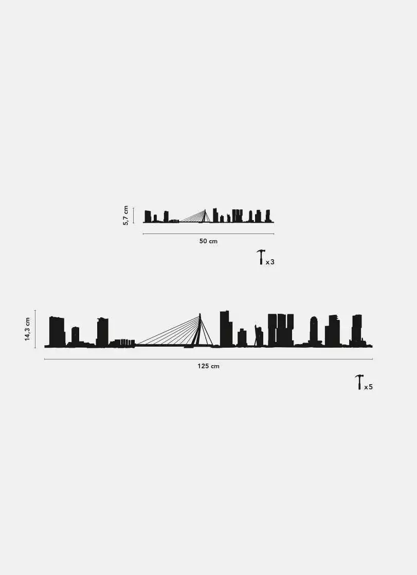 Silhouette murale The Line Rotterdam – Image 5