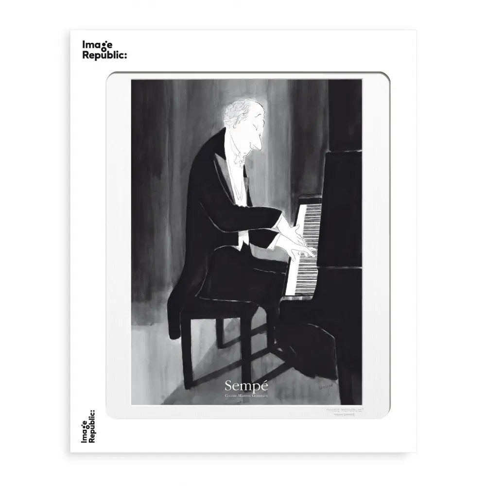 Illustration Sempé “Piano” Image Republic